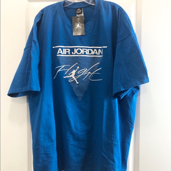 t shirt jordan blu